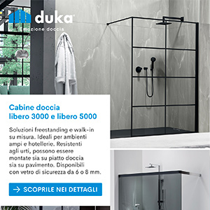 Cabine doccia freestanding e walk-in su misura by Duka