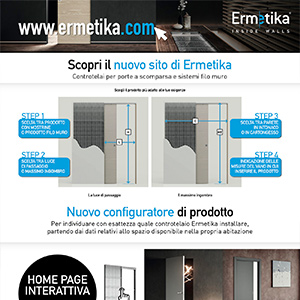 Controtelai per porte scorrevoli, porte a scomparsa e porte filo muro: Ermetika