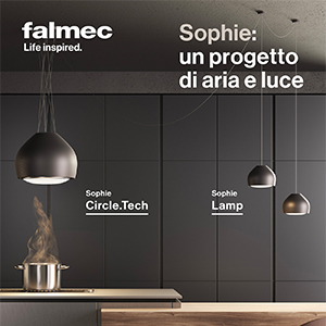 Falmec, l'iconica cappa Sophie diventa anche luce