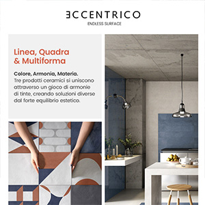 Rivestimenti ceramici Eccentrico: sensazioni materiche e armonie cromatiche