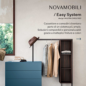 Sistema d'arredo componibile Novamobili: estetica essenziale e versatilit�