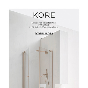 Box doccia personalizzabile in vetro-alluminio KORE by Arblu