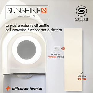 Termoarredo elettrico ultrasottile Sunshine Energy by Scirocco H