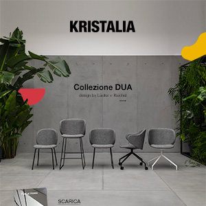 DUA by Kristalia: sedie e poltroncine dalle linee morbide e accoglienti