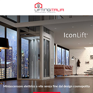 Il miniascensore elettrico di lusso Made in Italy dal design cosmopolita: IconLift