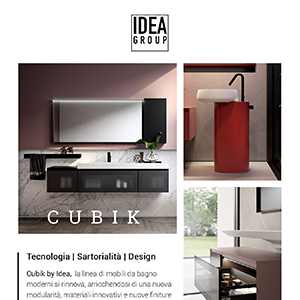 Arredo bagno Ideagroup: novit� Cubik, tecnologia e sartorialit�