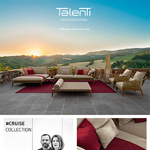 Talenti outdoor: collezione Cruise Teak ispirata alla nautica