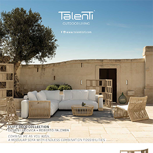 Talenti outdoor living: collezioni Cliff e Cliff d�co