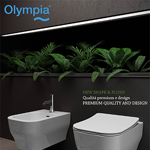 Nuova serie Bagno Olympia Ceramica Synthesis ECO