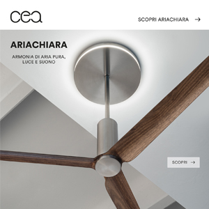 Ventilatore a soffitto Ariachiara CEA: sanificazione, ionizzazione, luce e musica