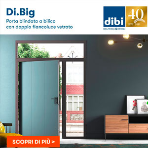 La porta blindata a bilico fiancoluce Di.Big: configura la tua porta