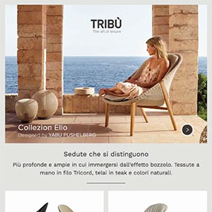 Trib�, sedute in corda intrecciata Tricord: nuova collezione Elio