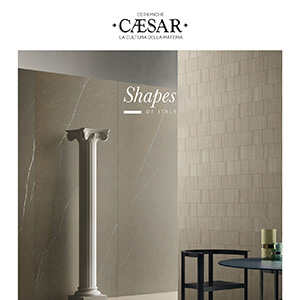 Shapes of Italy, lastre ceramiche ispirate a 7 pietre naturali by Ceramiche Caesar