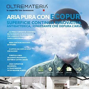 Ecopur, superfici continue antibatteriche e ionizzanti by Oltremateria