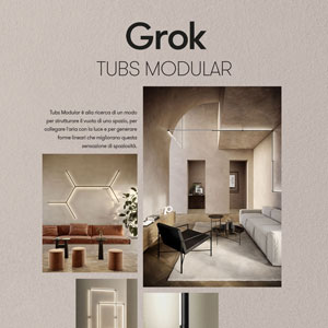 Illuminazione lineare componibile Grok Tubs Modular