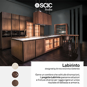 Cucina Labirinto e sedute Pash� by SCIC
