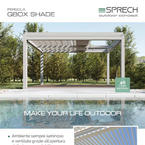 Pergole bioclimatiche con tetto orientabile: QBox Shade