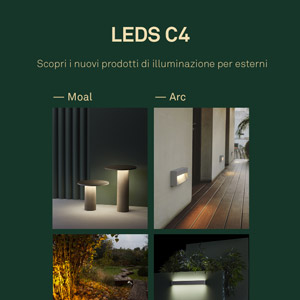 Illuminazione per esterni LEDS C4: nuovo catalogo News Outdoor 2020
