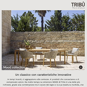 Nuove sedute outdoor Trib� Mood: un classico con caratteristiche innovative