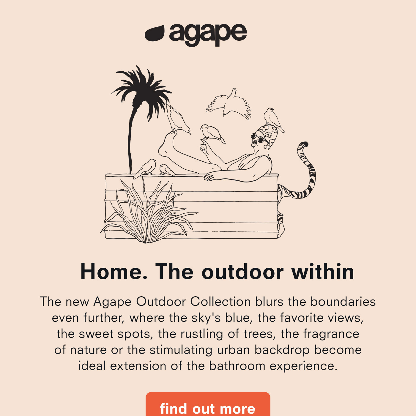 Agape nuova collezione ambiente bagno Outdoor