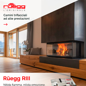 Camini trifacciali RIII R�egg - nitida fiamma, nitida emozione
