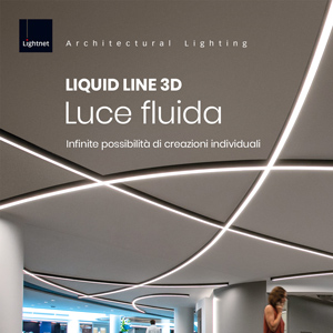 Luce fluida: Liquid Line 3D by Lightnet