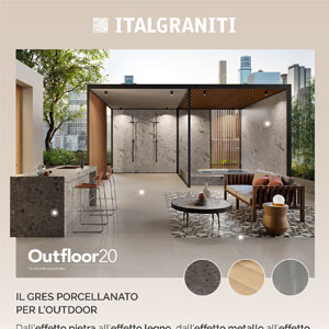 Oufloor20, il gres porcellanato spesso 20 mm per l'outdoor ?by Italgraniti