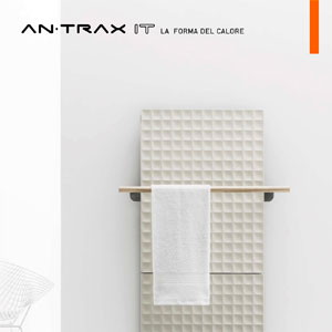 Radiatore in alluminio riciclato dalle linee geometriche: Waffle by Antrax IT
