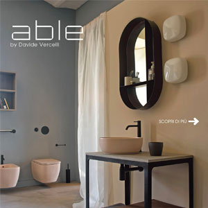 Mobile lavabo Able by Scarabeo: leggerezza e semplicit�