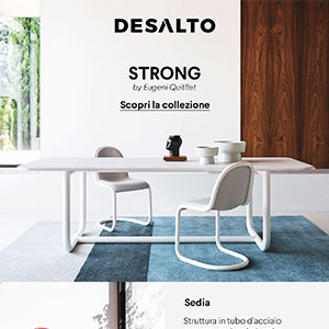 Desalto Strong: sedute e tavoli in acciaio curvato per scrivere nuove storie