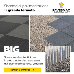 Pavimentazioni di grande formato per esterni Big Pavesmac
