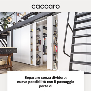 Passaggio porta Freedhome Caccaro: apertura totale e pulizia estetica