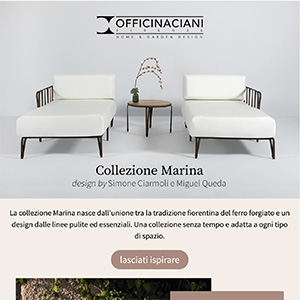 Collezione Marina by Officinaciani: tradizione fiorentina del ferro forgiato