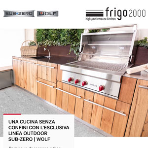 Una cucina outdoor senza confini: nuova linea barbecue Wolf e Sub-Zero