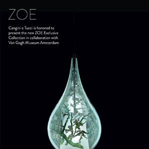 Lampade in vetro soffiato che incontrano l�arte: Zoe Van Gogh by Cangini & Tucci