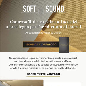 Controsoffitti e rivestimenti acustici base legno Soft Sound