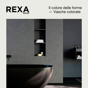 Vasche colorate Rexa Design: il colore delle forme