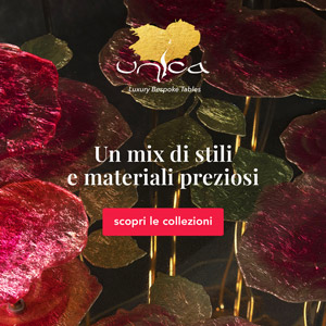 Tavoli e arredi su misura Unica: un mix di stili e materiali preziosi