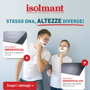 Isolamento acustico sottomassetto: scegli la gamma Underspecial di Isolmant