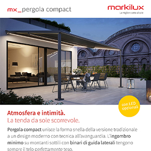 Markilux pergola compact: tenda da sole bella e funzionale ovunque