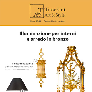 Tisserant: arredi e illuminazione in bronzo e ferro battuto dallo stile classico