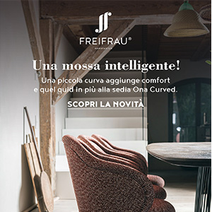 Freifrau, sedia Ona Curved: una piccola curva per un maggiore comfort