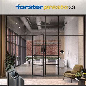 Forster Presto XS, il serramento minimale che passa inosservato