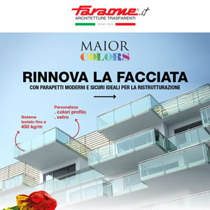 Rinnova la facciata con parapetti moderni e sicuri Faraone Maior Colors