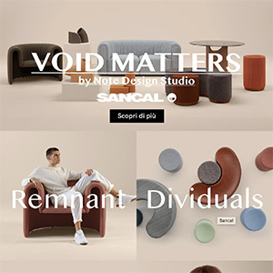 Sancal poltrone, divani, sedute, tavoli e sculture: Void Matters
