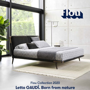 Flou, letto in legno Gaud�: un omaggio alla natura