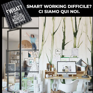 Carta da parati fonoassorbente per il tuo smart working by Tecnografica