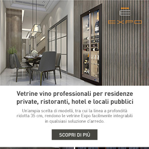 Esclusive vetrine per vino Expo a profondit� ridotta