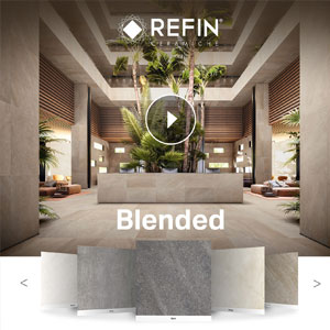 Ceramiche Refin Blended: superfici materiche calde e fredde dallo stile naturale