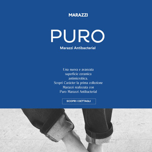 Marazzi Puro, tecnologia antibatterica per superfici ceramiche